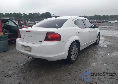 2012 Dodge Avenger Se из США, поврежденный, VIN 1C3CDZAB3CN209329